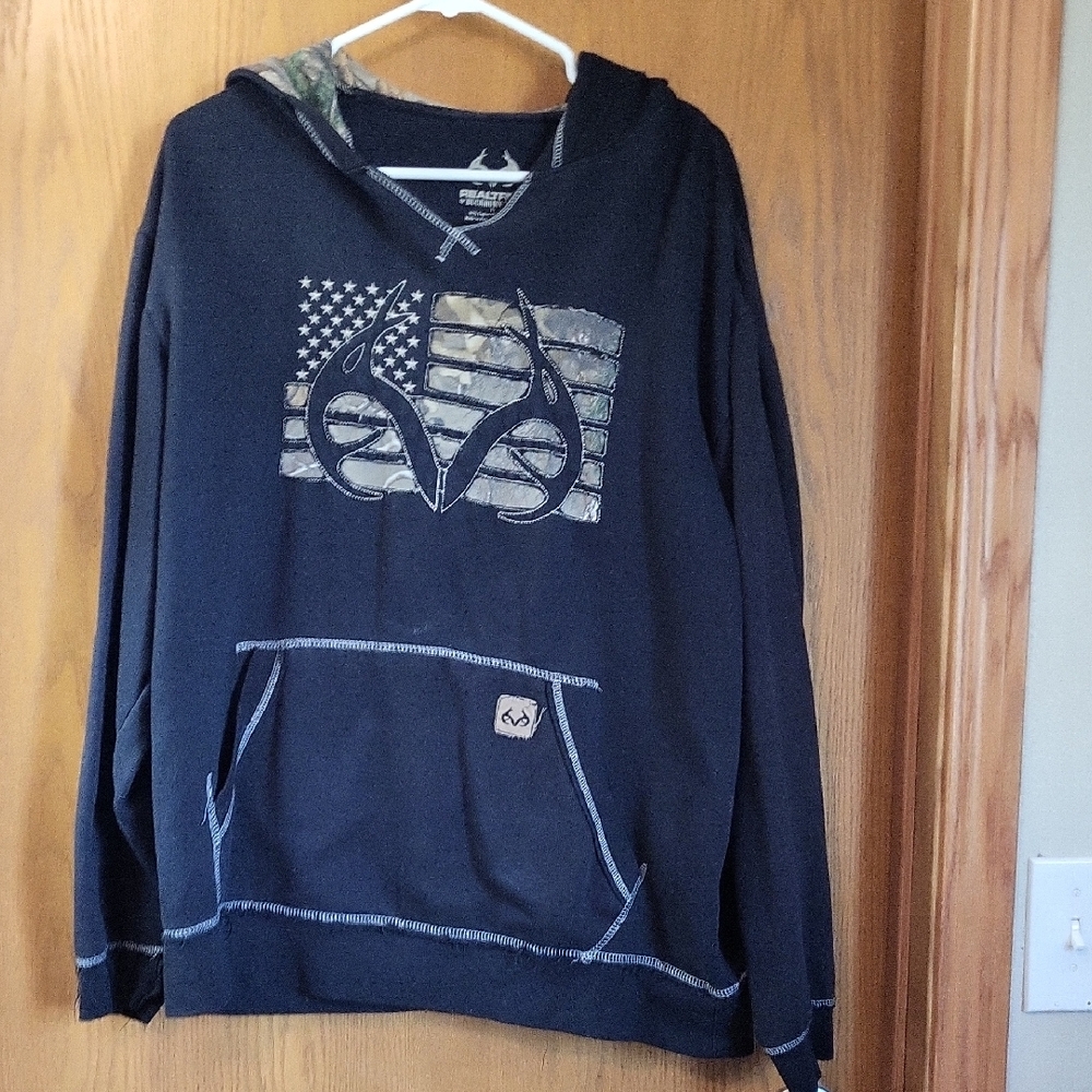 Mens Realtree Black Hoodie